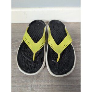 CROCS Lite Ride Lightweight Flip Flop Sandal Beach Thong Unisex Lime W/11 M/9